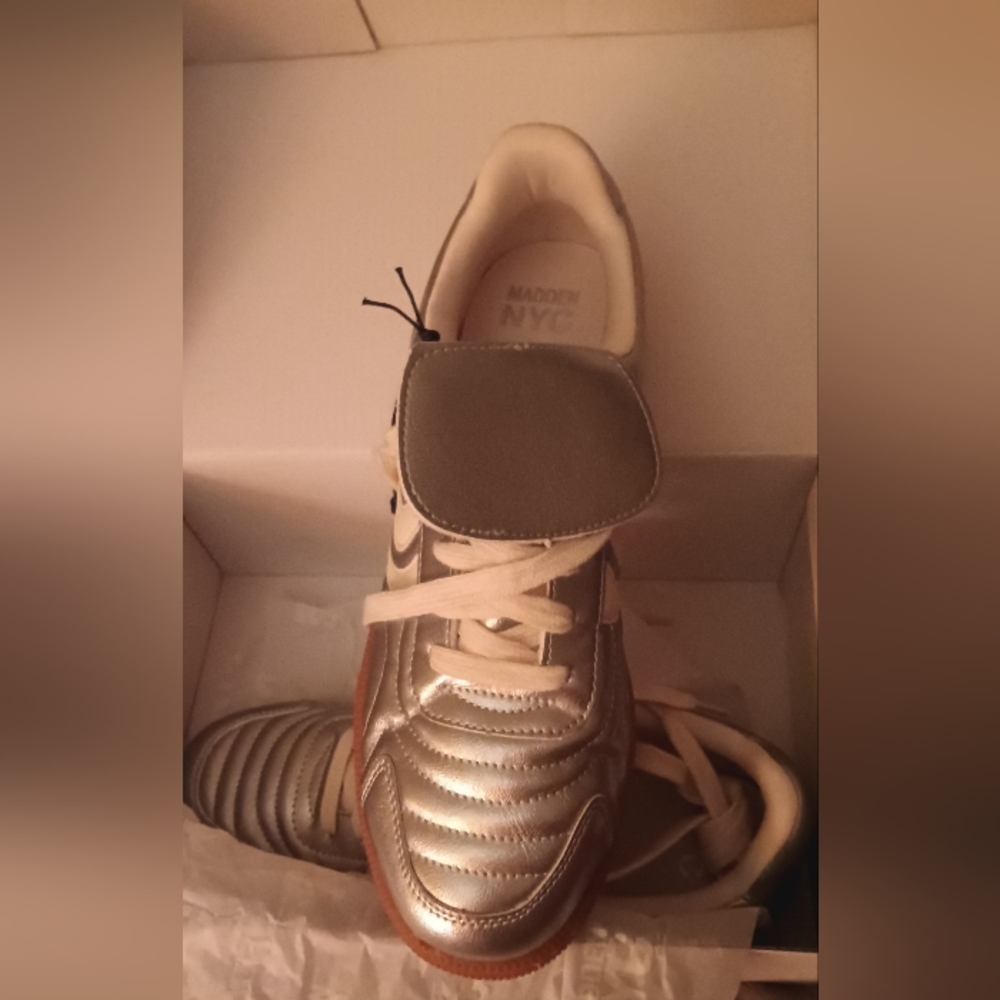 Madden NYC Elegant Silver Women's Sneakers